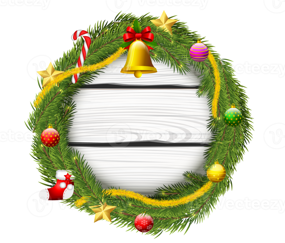 Christmas Wreath with Gifts png