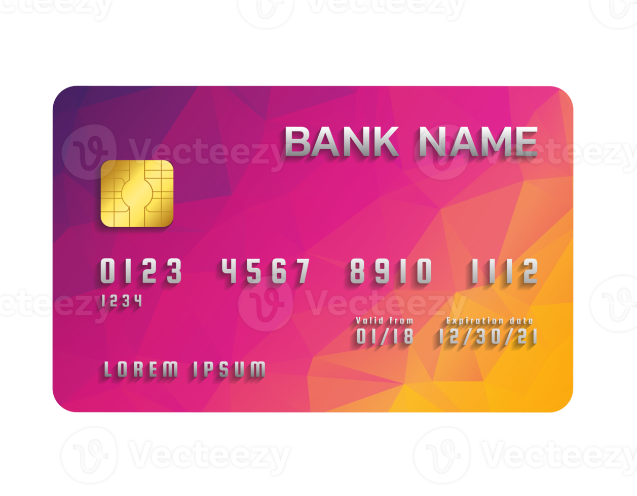 Credit card transparent background png