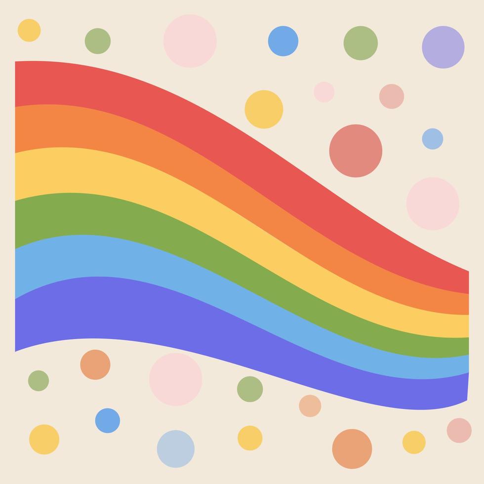 Vector  LGBTQ community flag  in pride colores.  Gay parade  celebration. LGBT flat style icon.