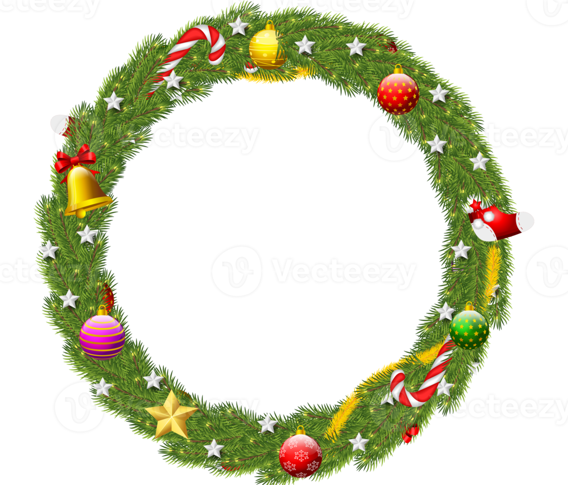 Christmas Wreath with Gifts png