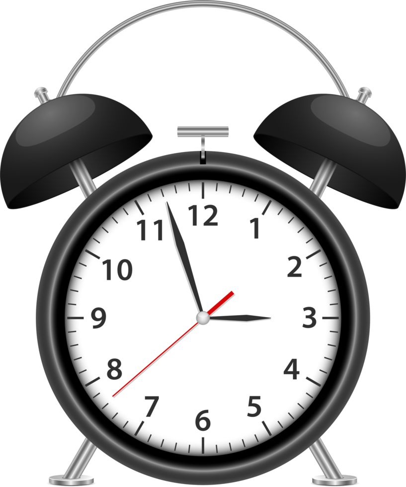 Alarm clock png design illustration