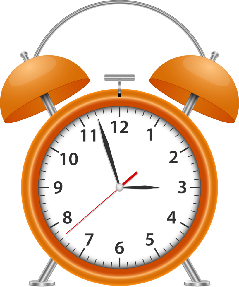 Alarm clock png design illustration