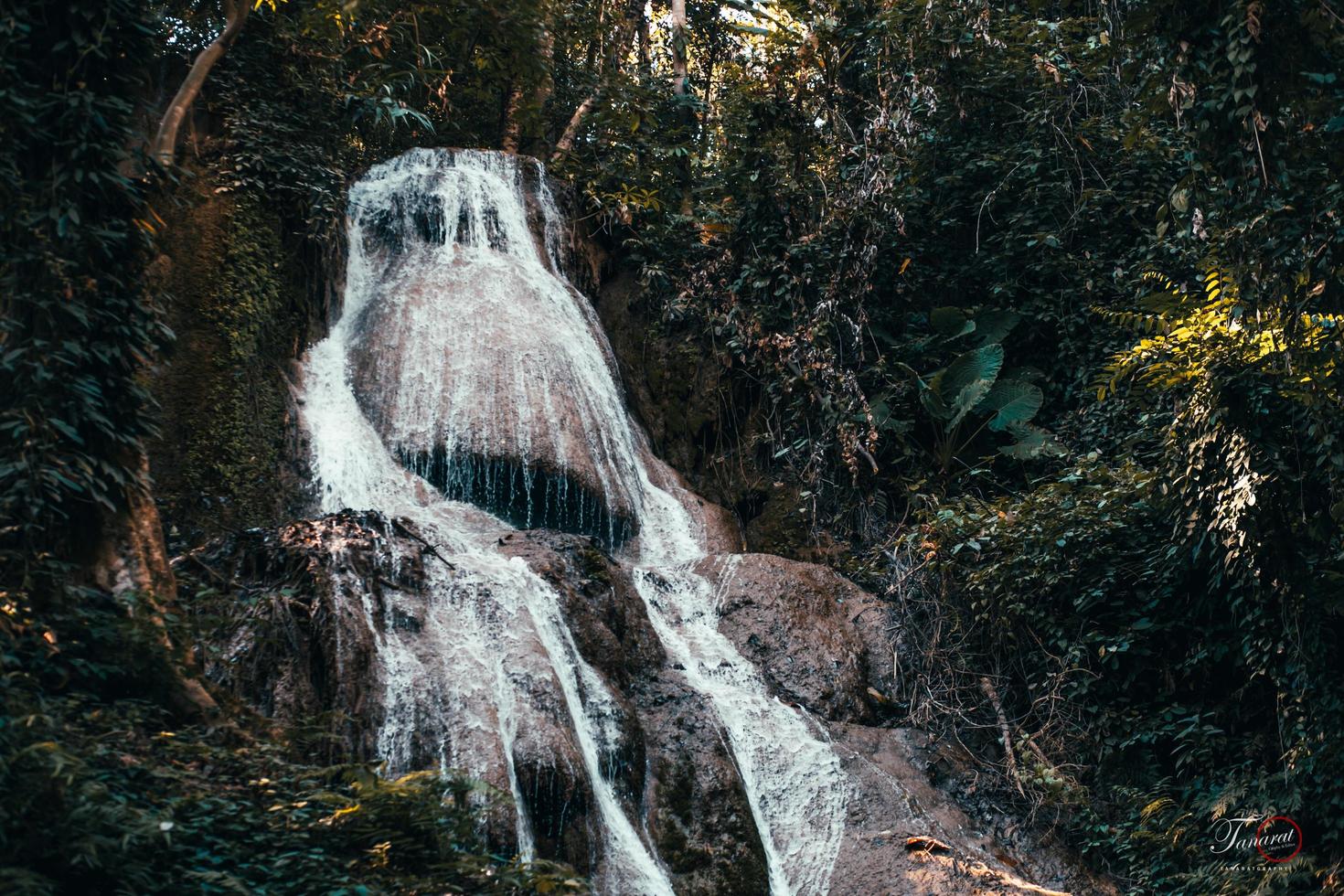 waterfall in Thailand. waterfall in mountain. beautiful waterfall photo