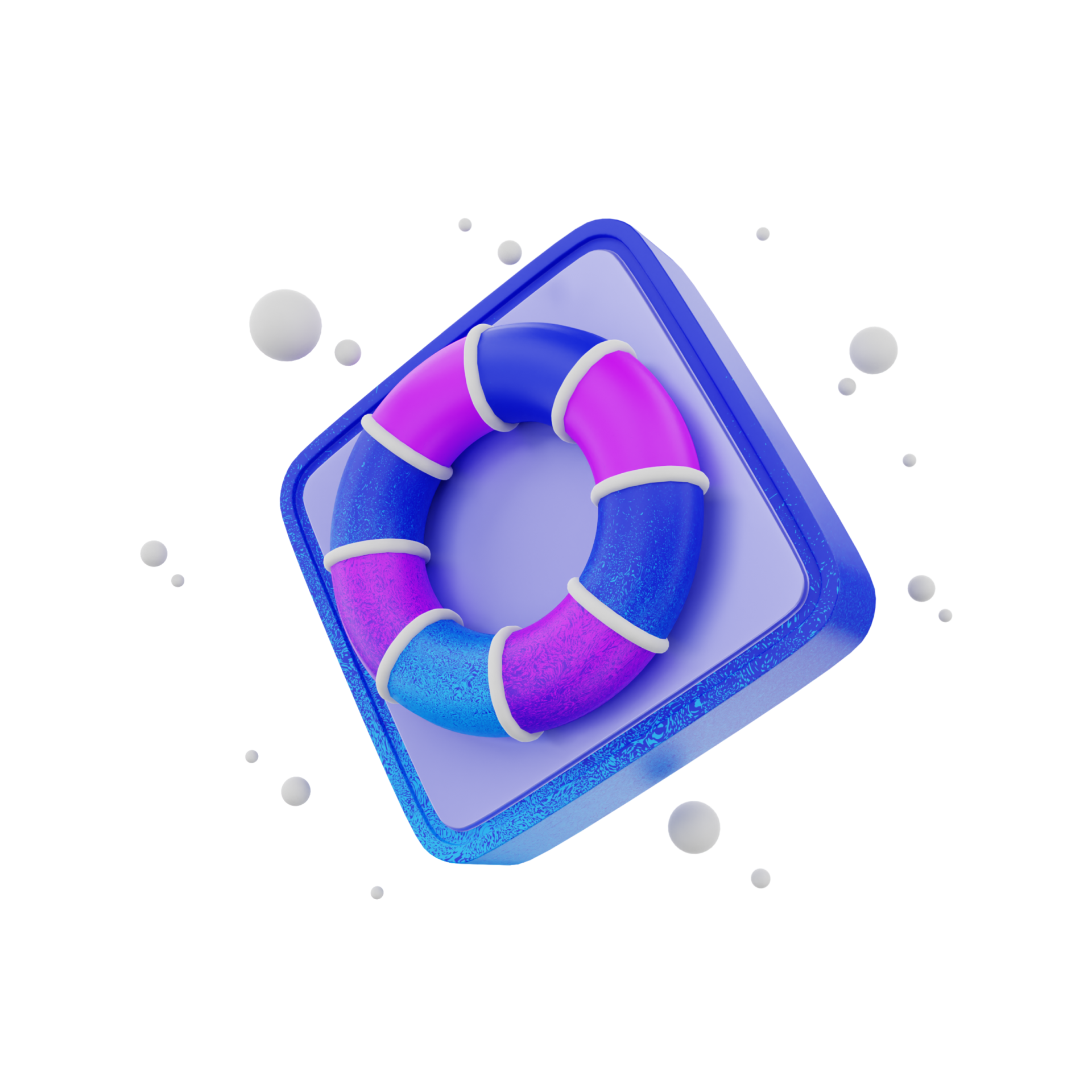 3d render icon Help 8491235 PNG