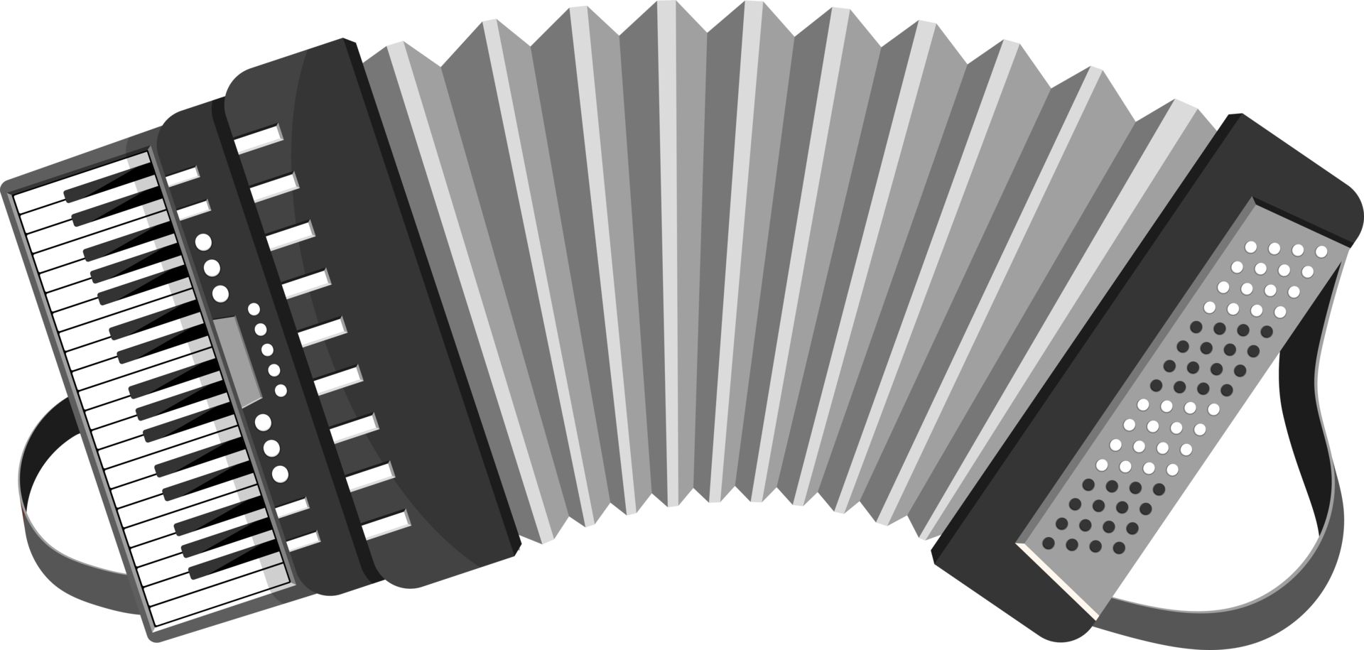 Accordion png design illustration