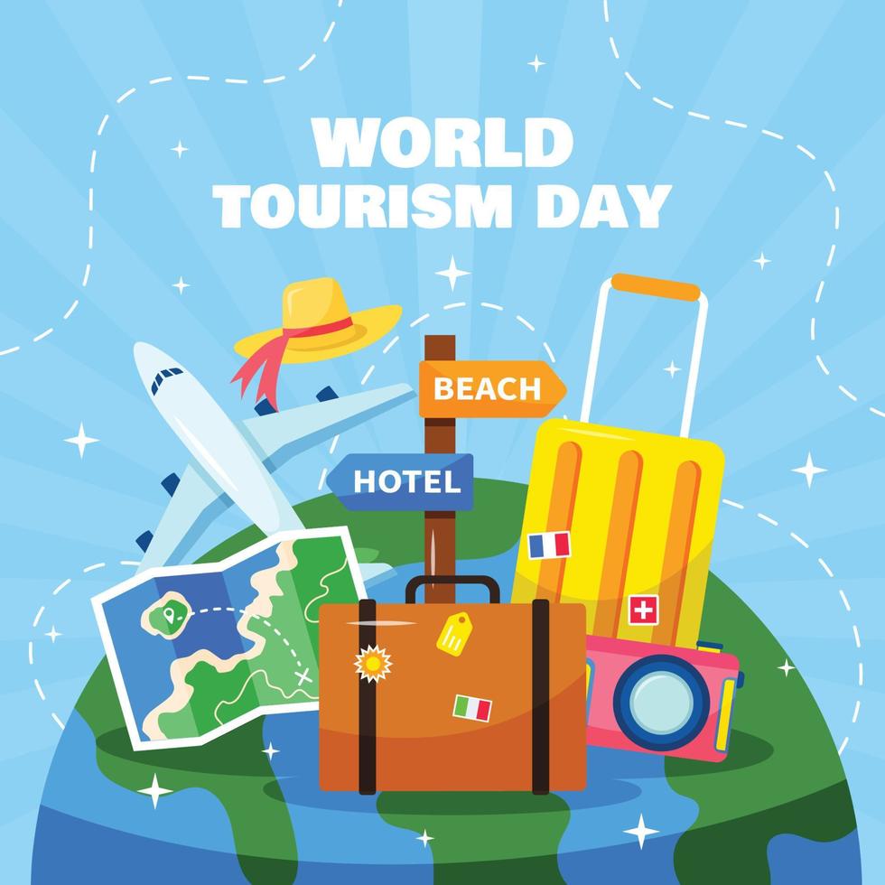 World Tourism Day Concept vector