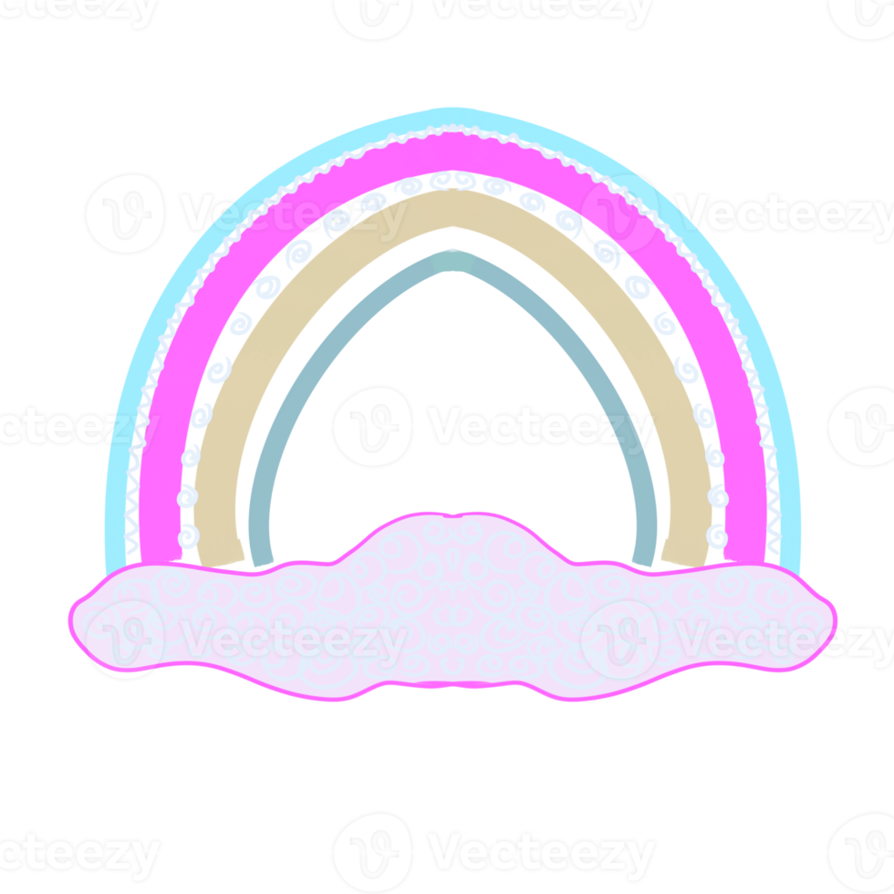 rainbow in the clouds png