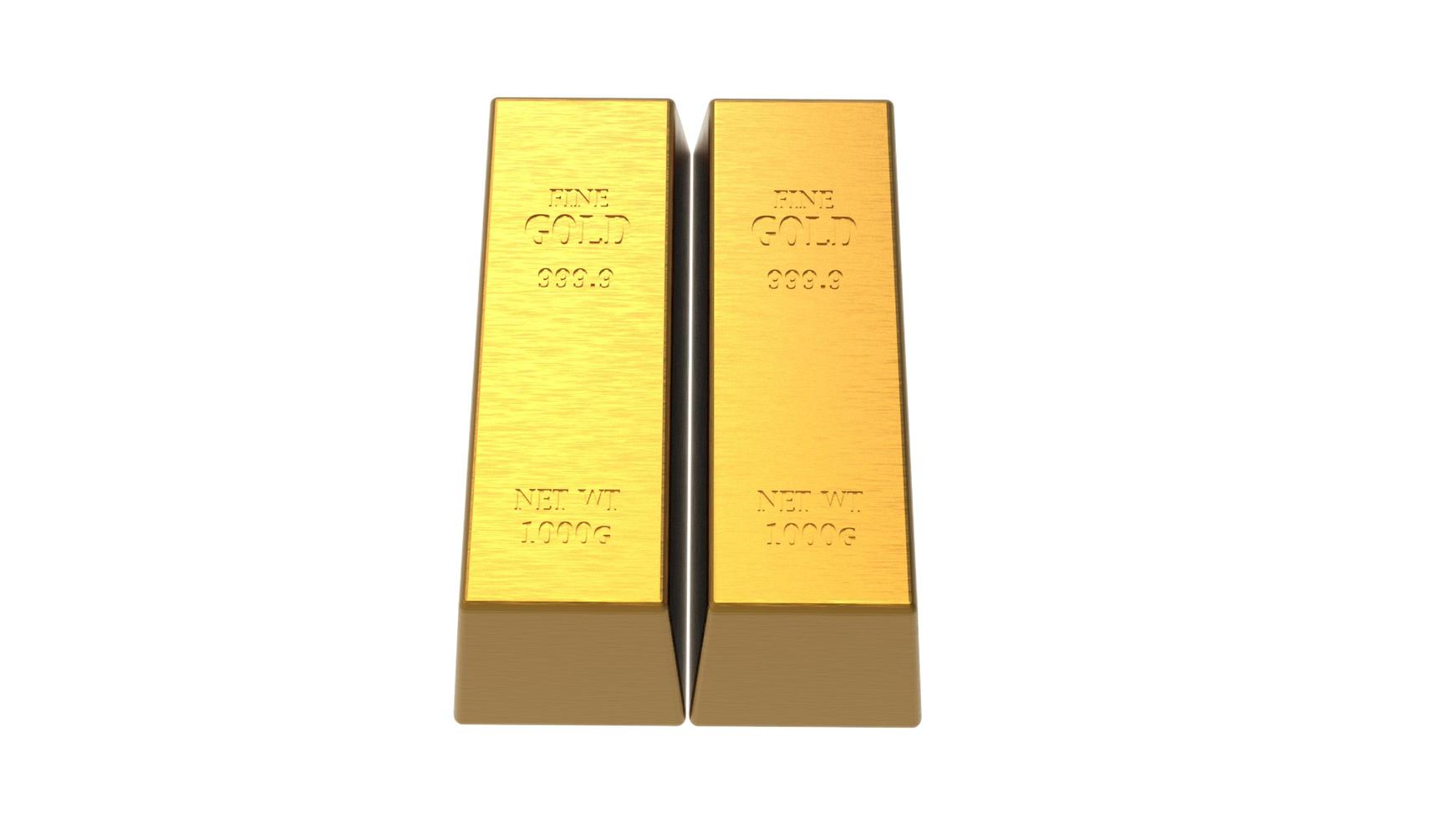 gold bars business banking and financial concept 3d render photo