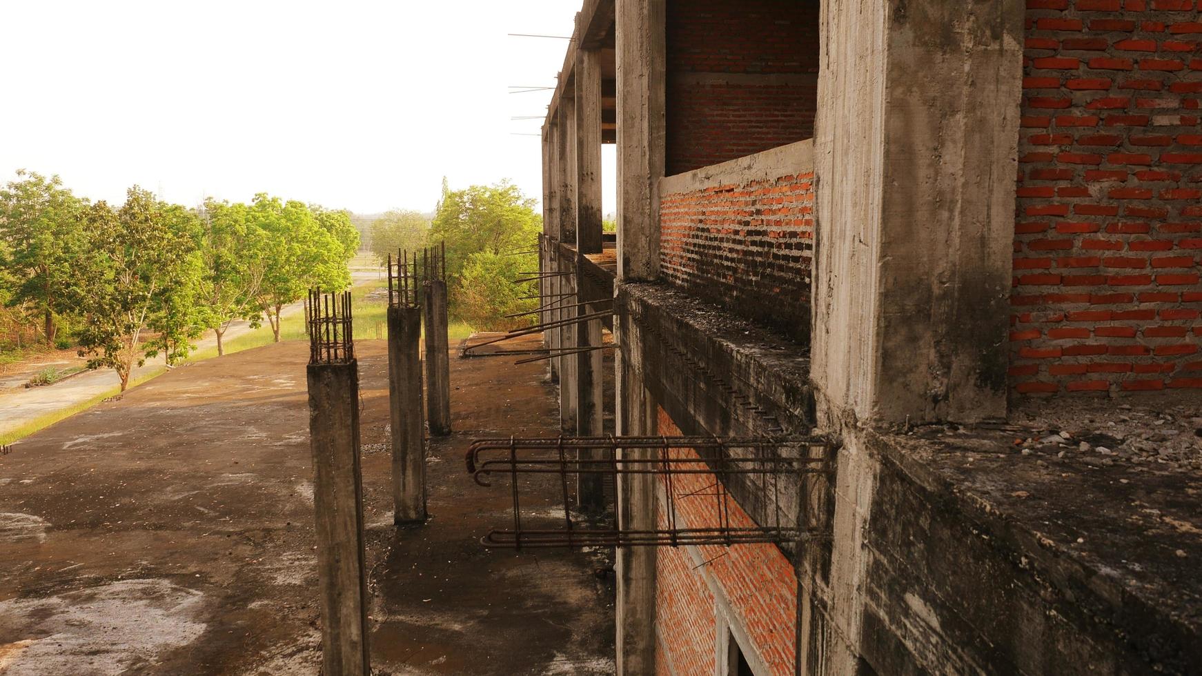 A building abandoned due to a failed construction. photo