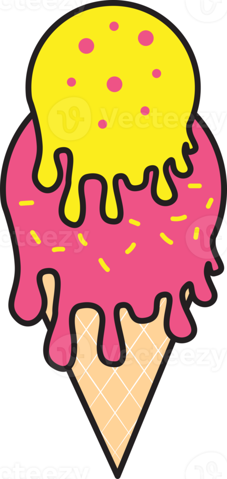 ice scream dessert Line art design png