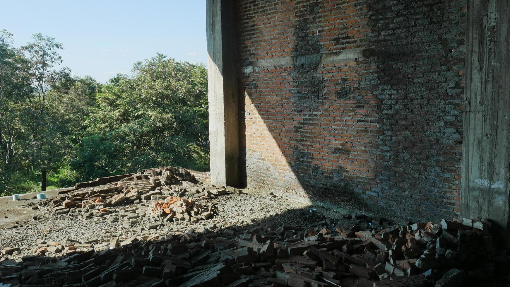 A building abandoned due to a failed construction. photo
