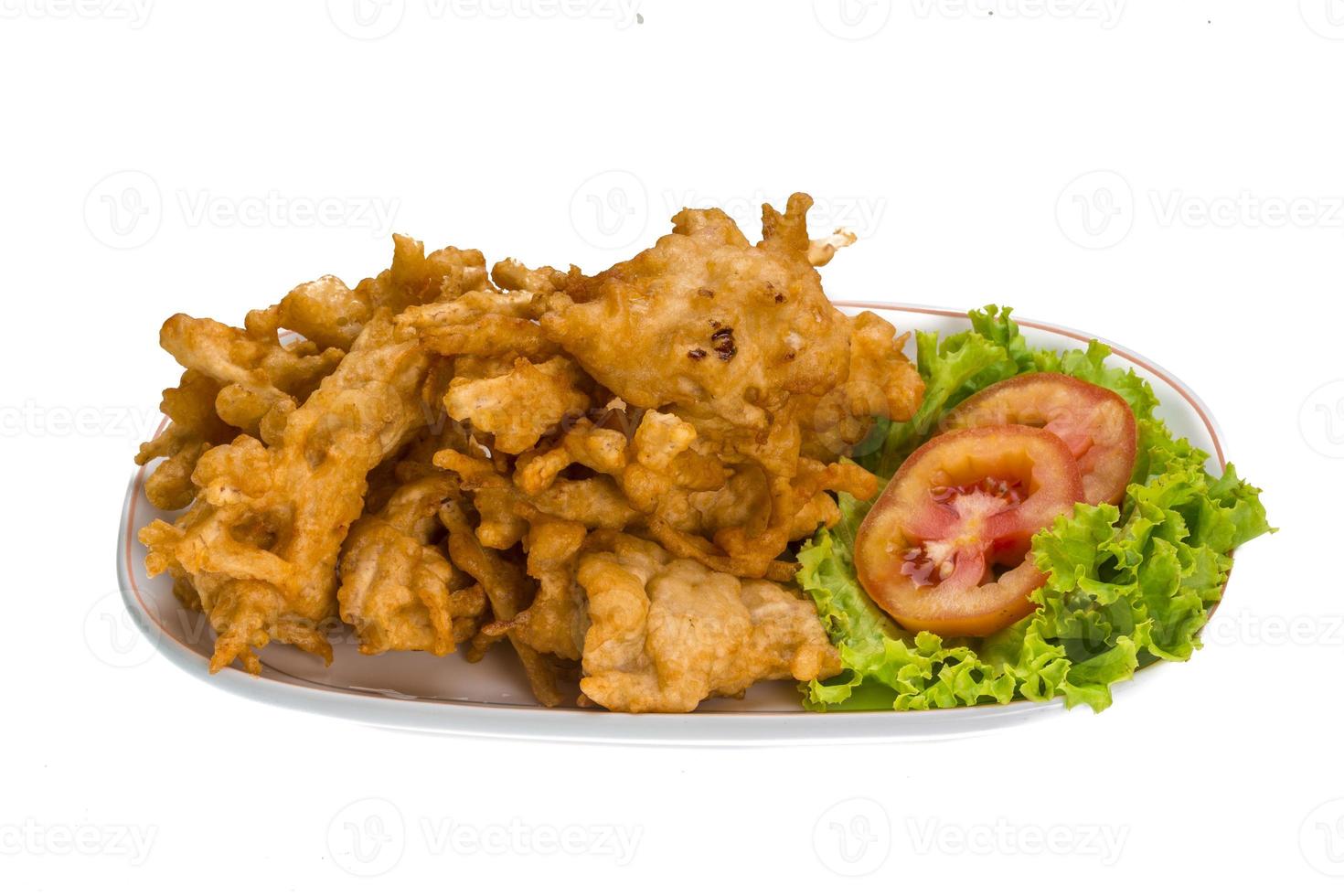 tempura en blanco foto