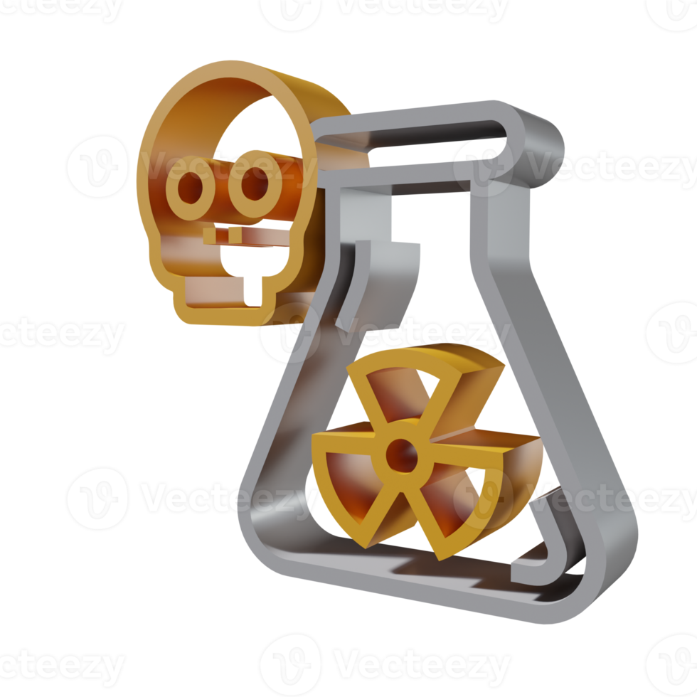 nucleair 3d pictogram png transparant