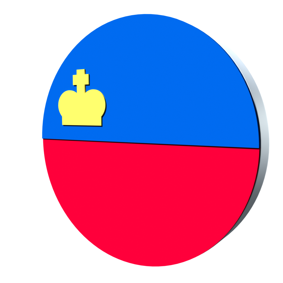 liechtenstein flag 3d symbol png transparent