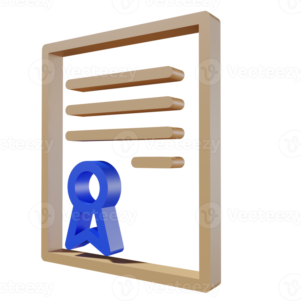 Back to school 3D icon PNG transparent.
