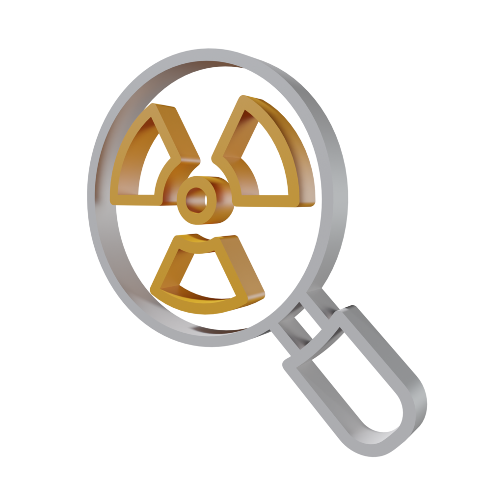 Nukleares 3D-Symbol png transparent