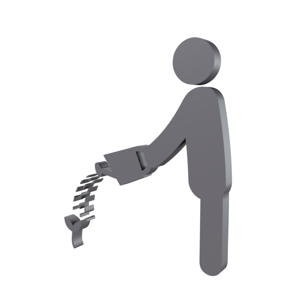Humans 3D icon png transparent