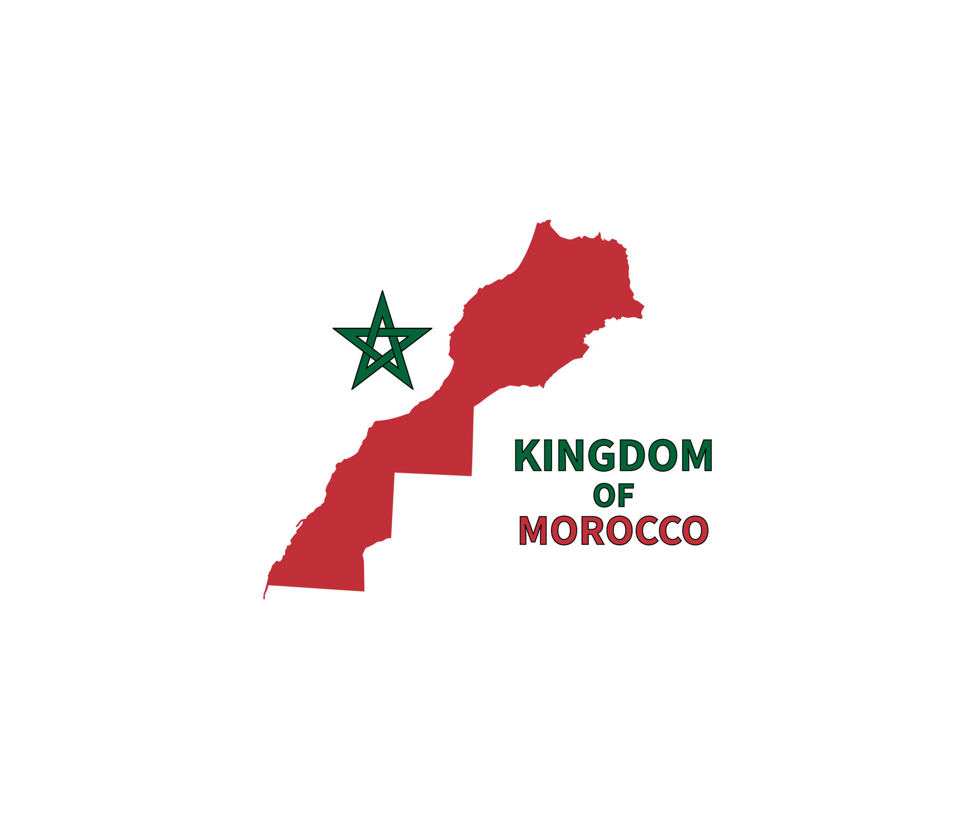 Kingdom of Morocco design logo 8493054 Vector Art at Vecteezy