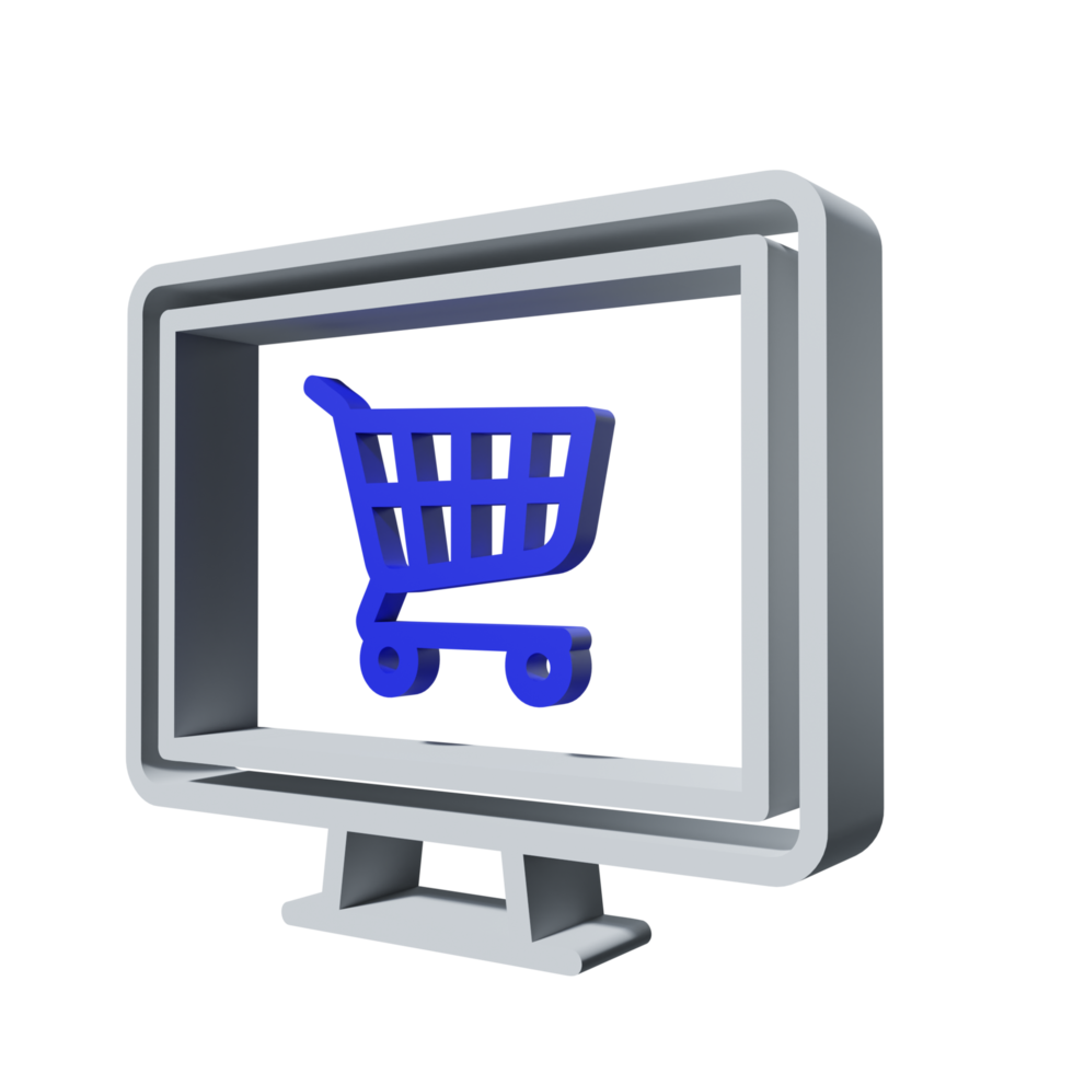 3D Icon Shopping PNG Transparent.