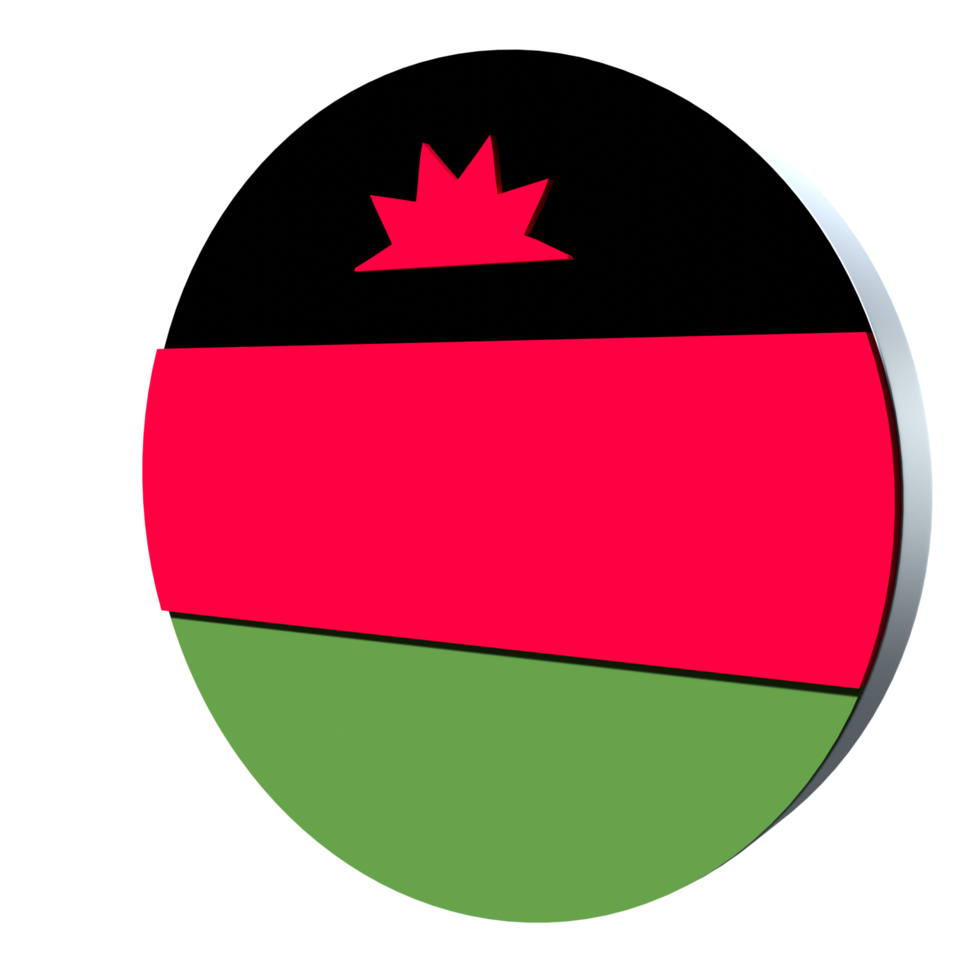 bandeira do malawi ícone 3d png transparente