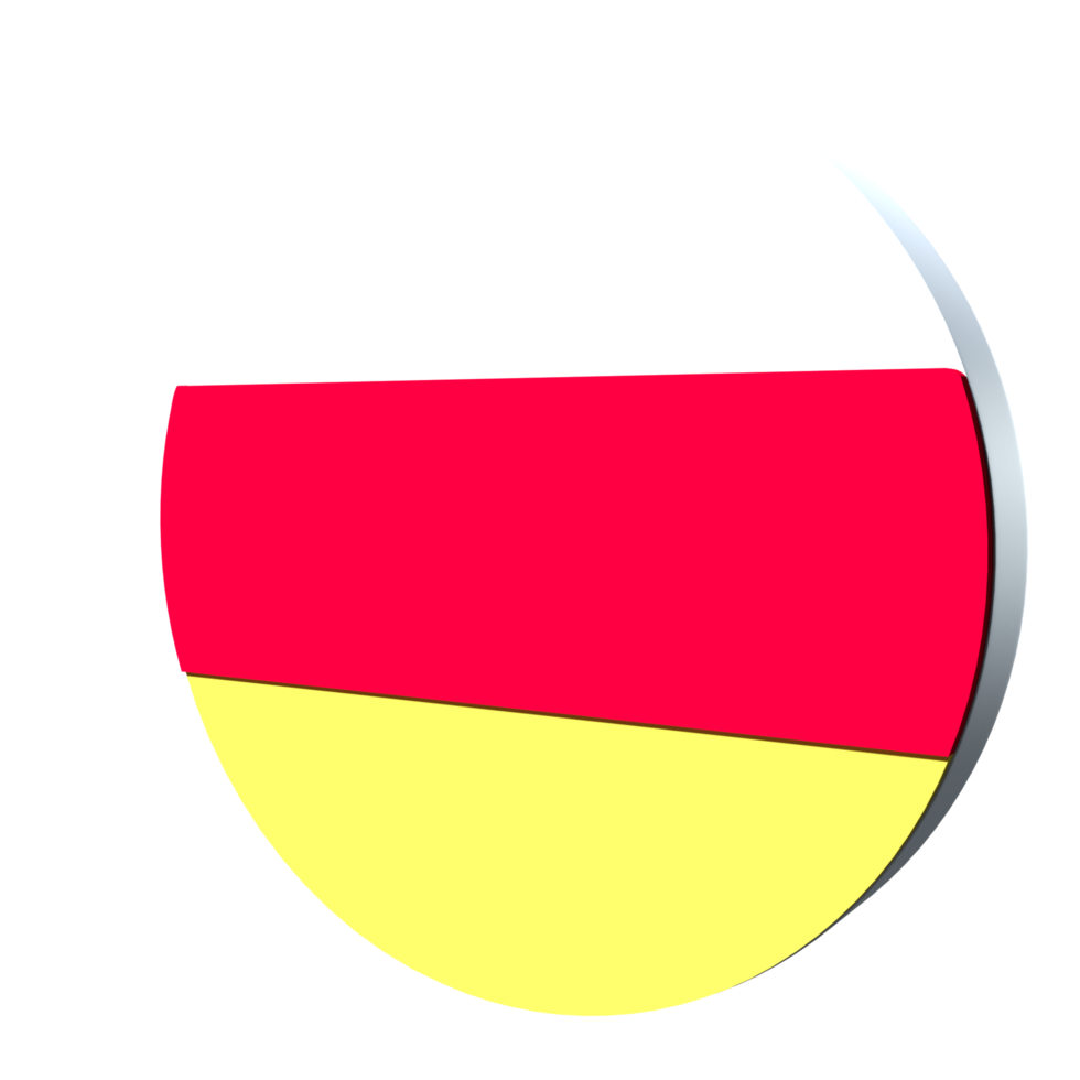 Ossetia flag 3d icon PNG transparent