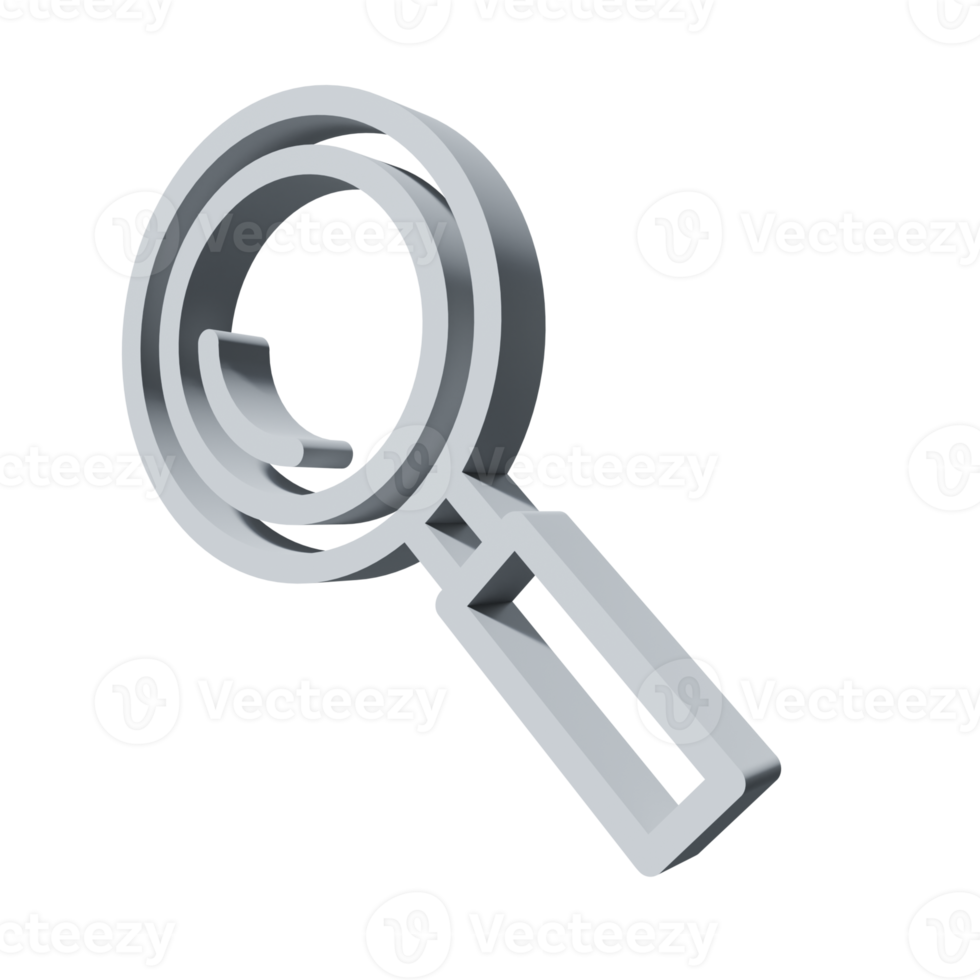 3D-pictogram zoeken png transparant.