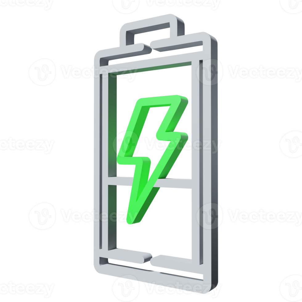 3D Icon Green Ecology PNG Transparent.