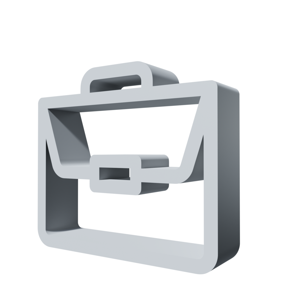 3D Icon School bag PNG Transparent.