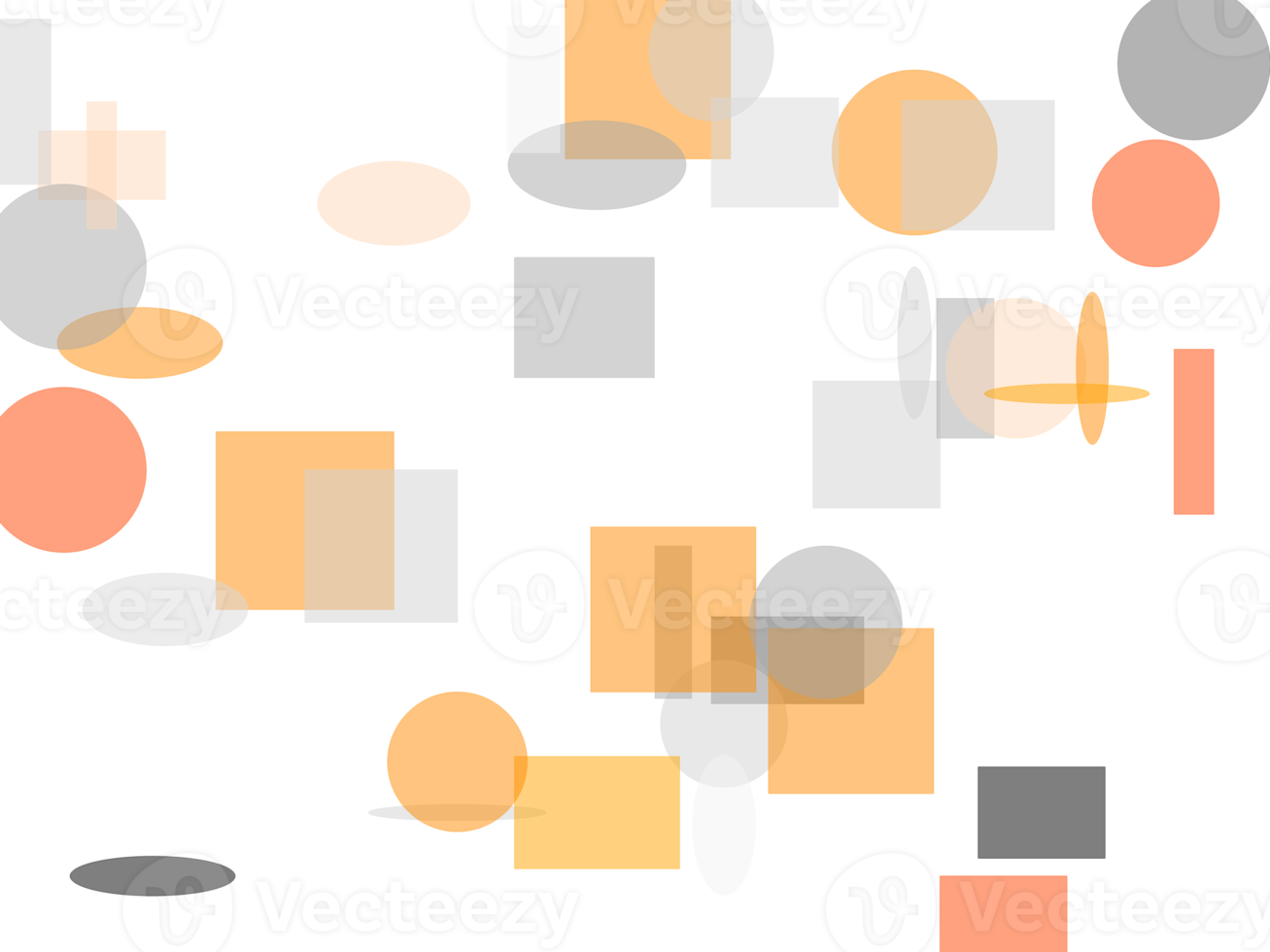 abstrakt orange grå cirkel och ellipser kvadrater och rektanglar png