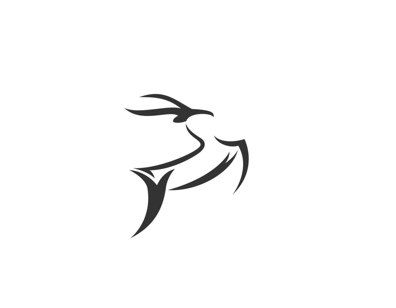 Gazelle logo icon vector