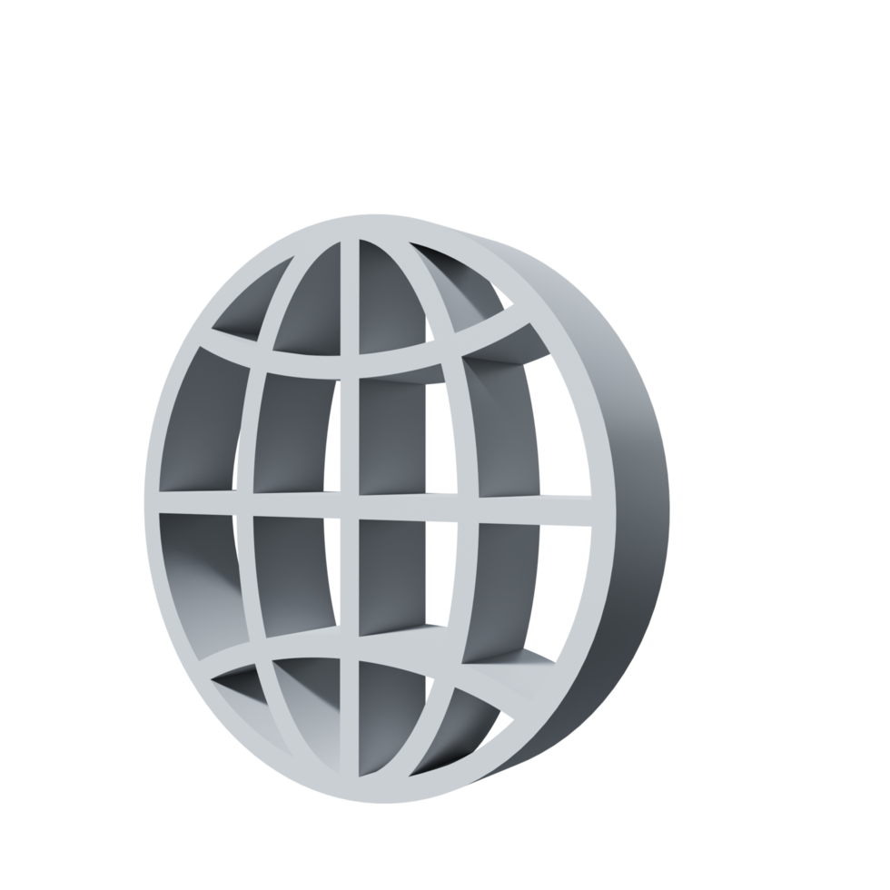 3D Icon Global PNG Transparent.