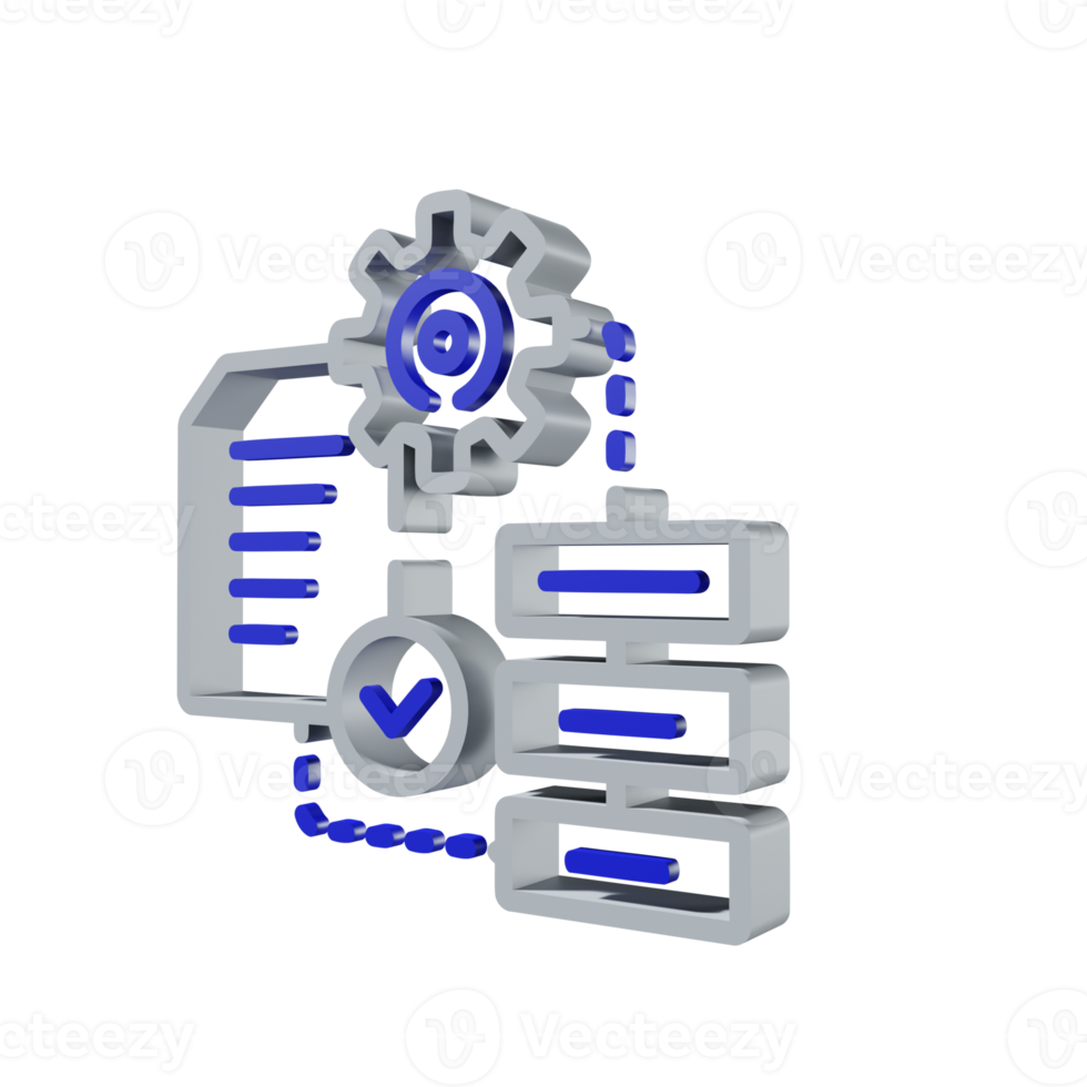 3D Icon Database PNG Transparent.