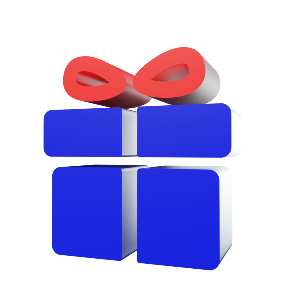 3D Icon Giftbox PNG Transparent.