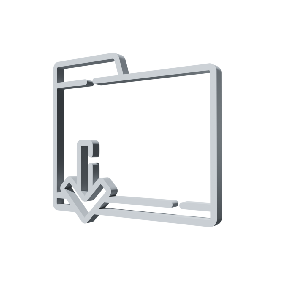 Icono 3d base de datos png transparente.