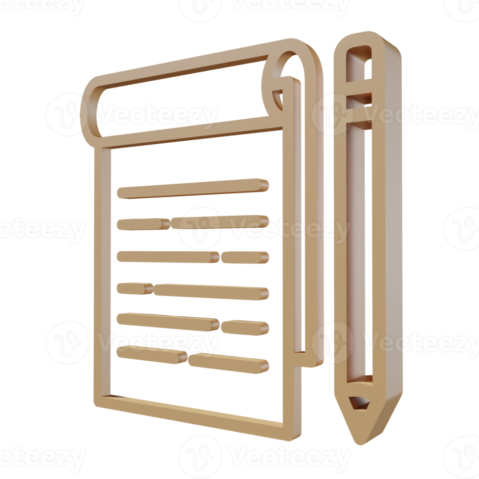 terug naar school 3D-pictogram png transparant.