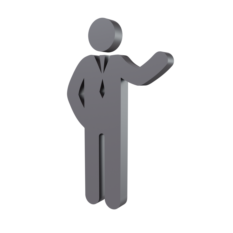 humanos 3d icono png transparente