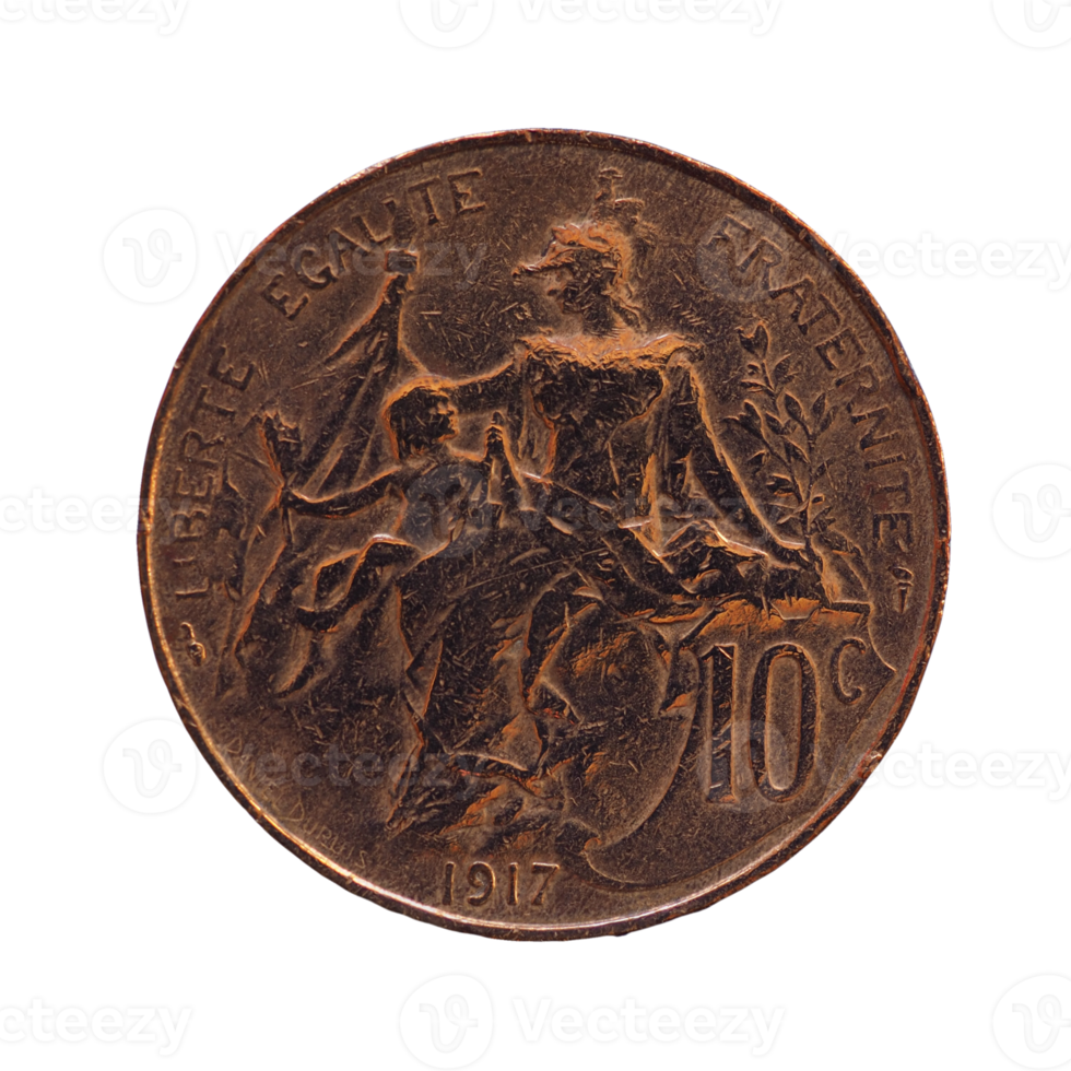 ancient french coin 10 cents transparent PNG