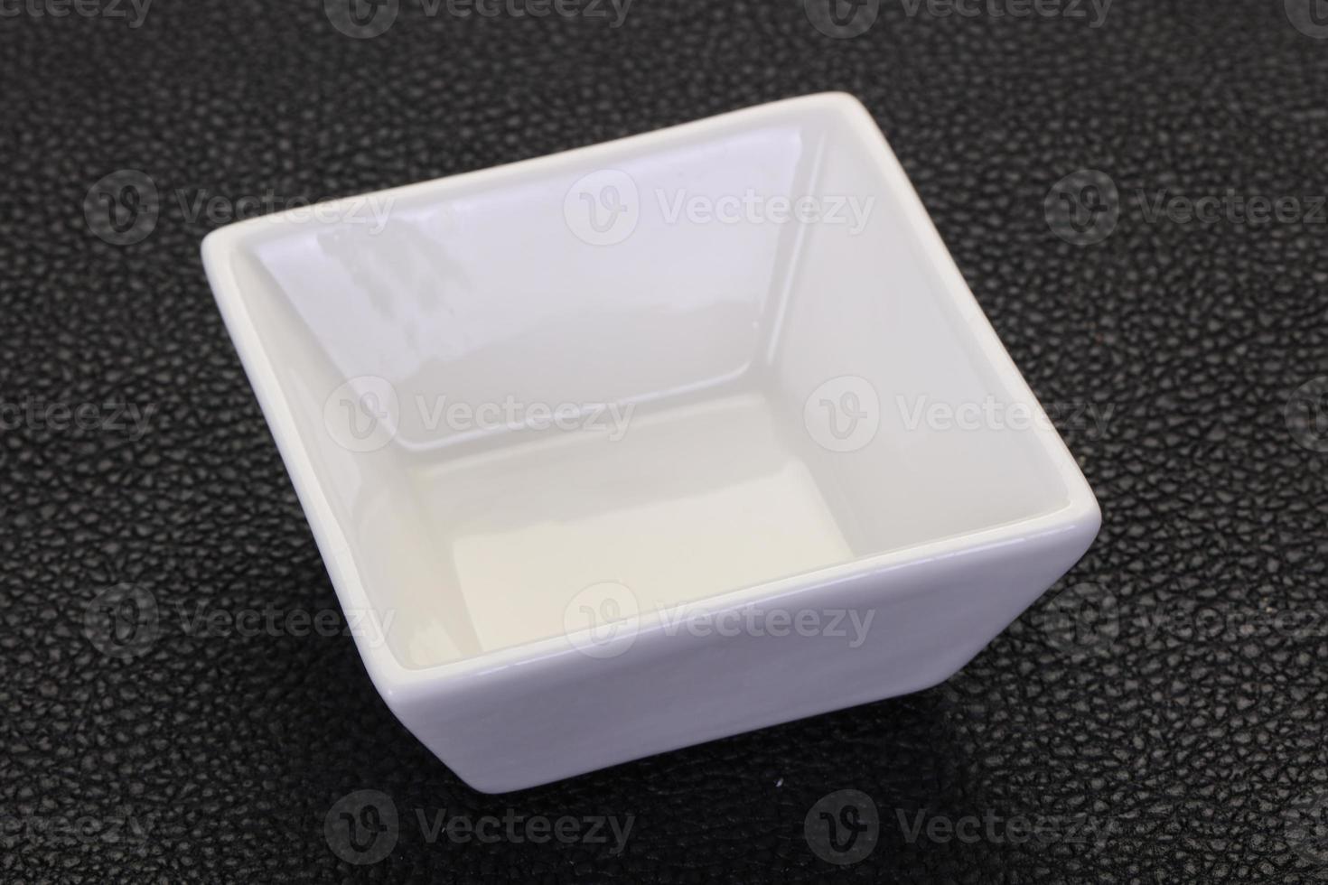 cuenco de porcelana blanca foto