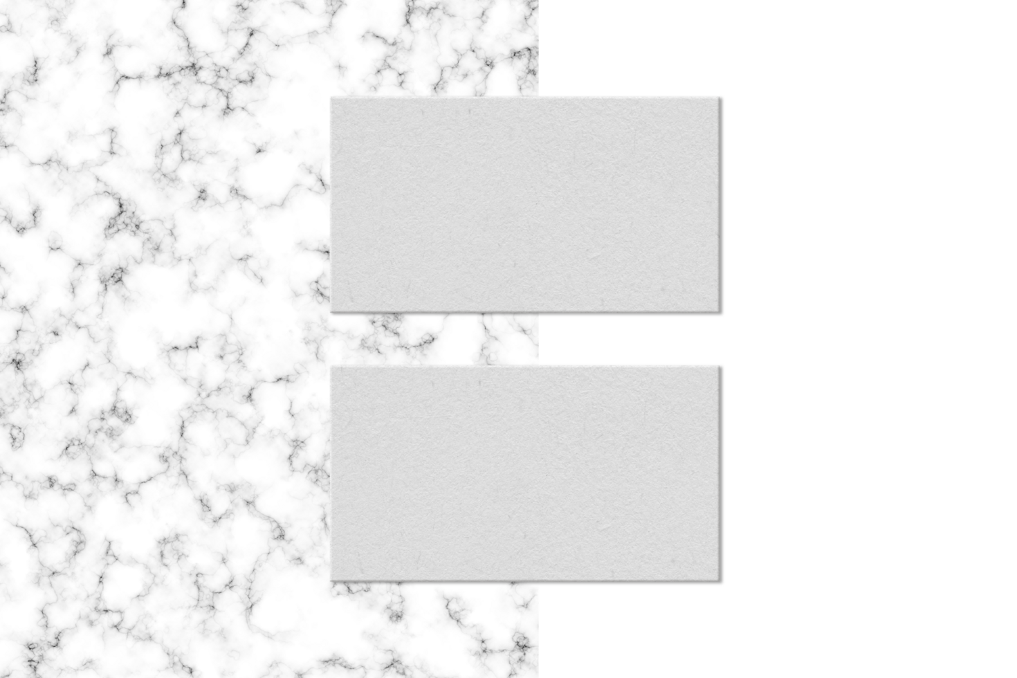 Isolated pack of business cards with marble texture 8494437 PNG