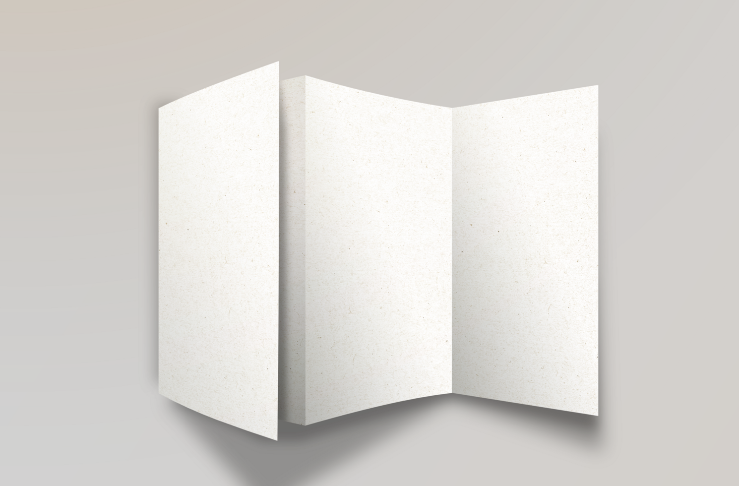 Isolated white trifold brochure png