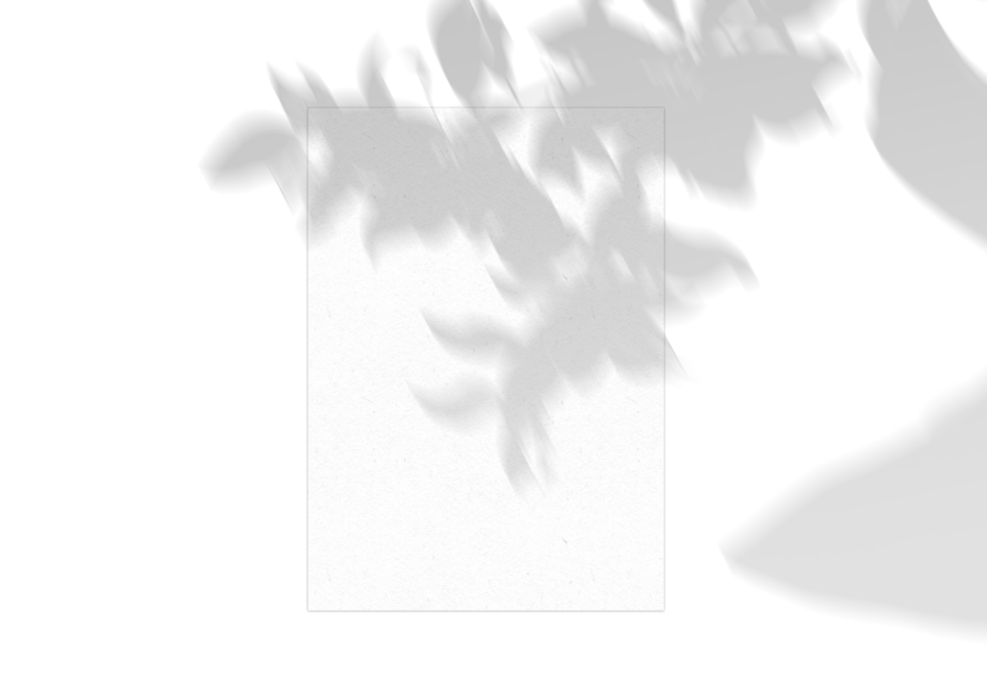Isolated paper sheet with shadow png