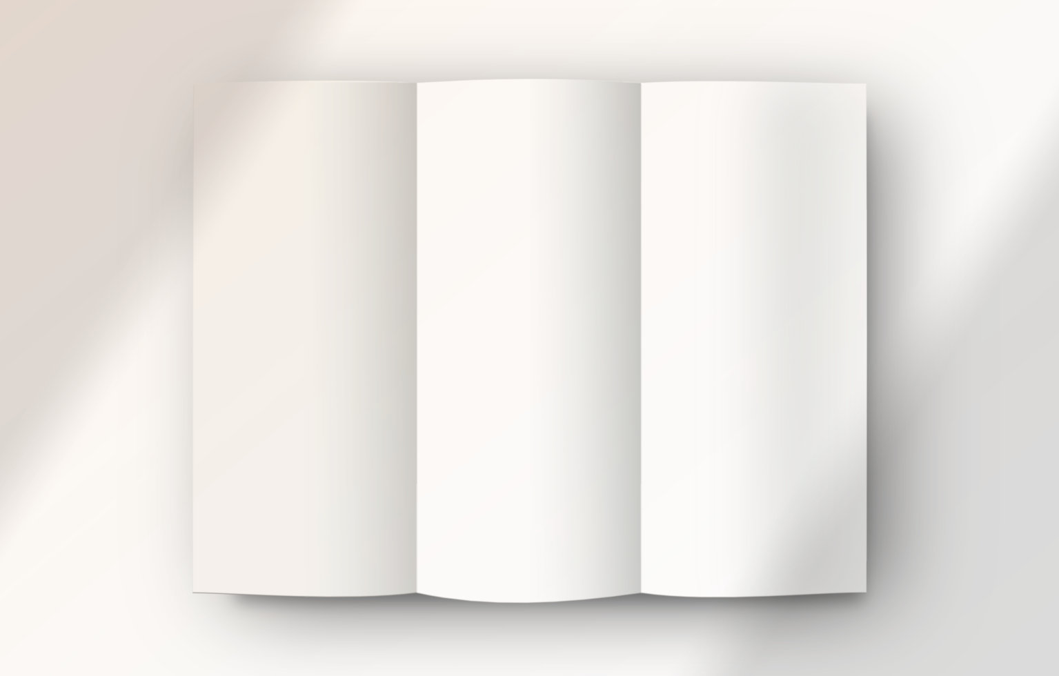 geïsoleerde witte geopende brochure driebladig png