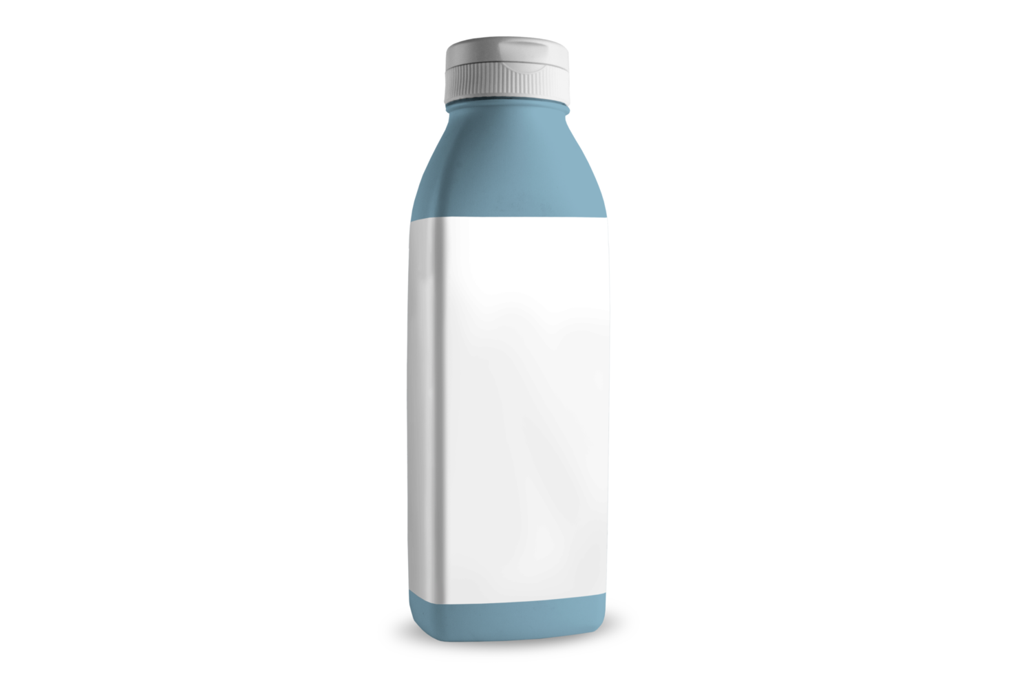 Isolated blue plastic bottle png