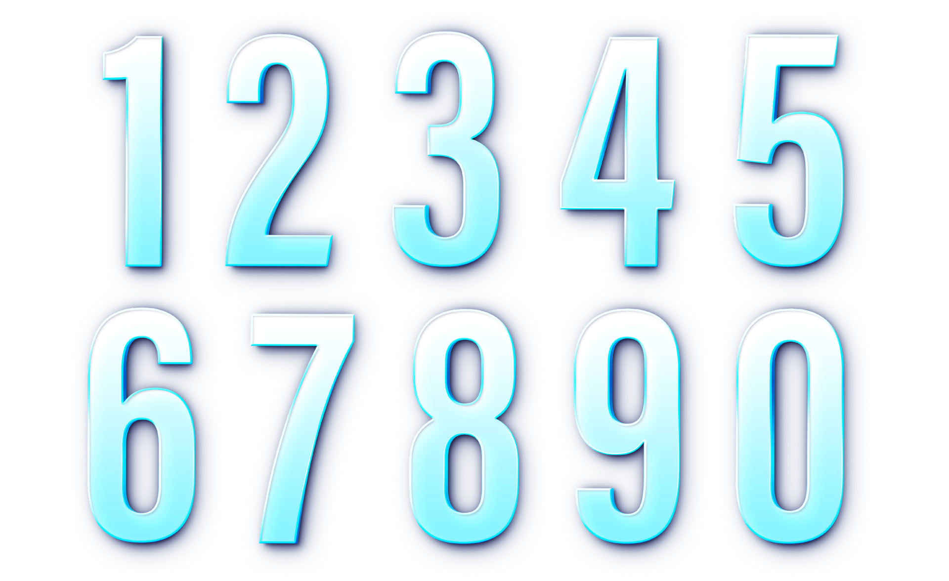 Numbers PNGs for Free Download