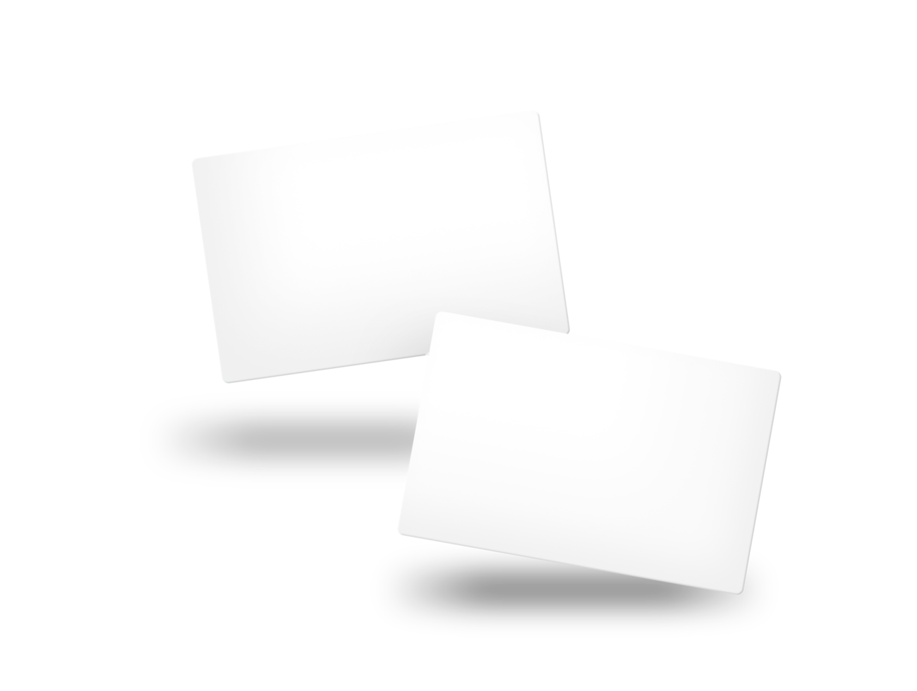 Isolated white business cards png