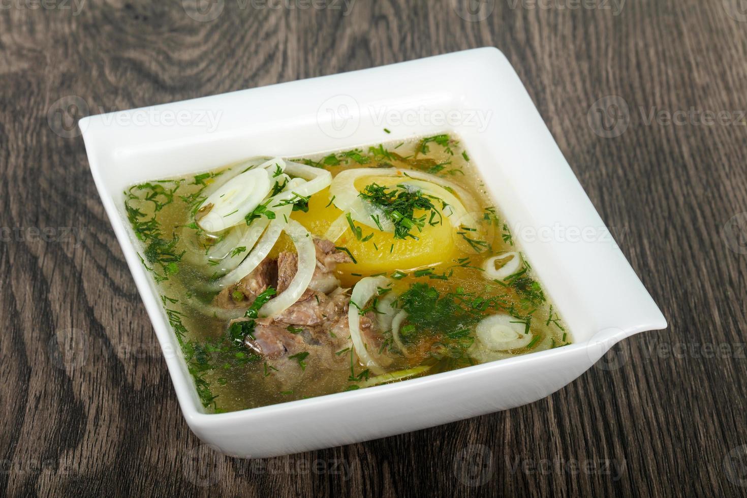 Caucasian meat soup - Hashlama photo