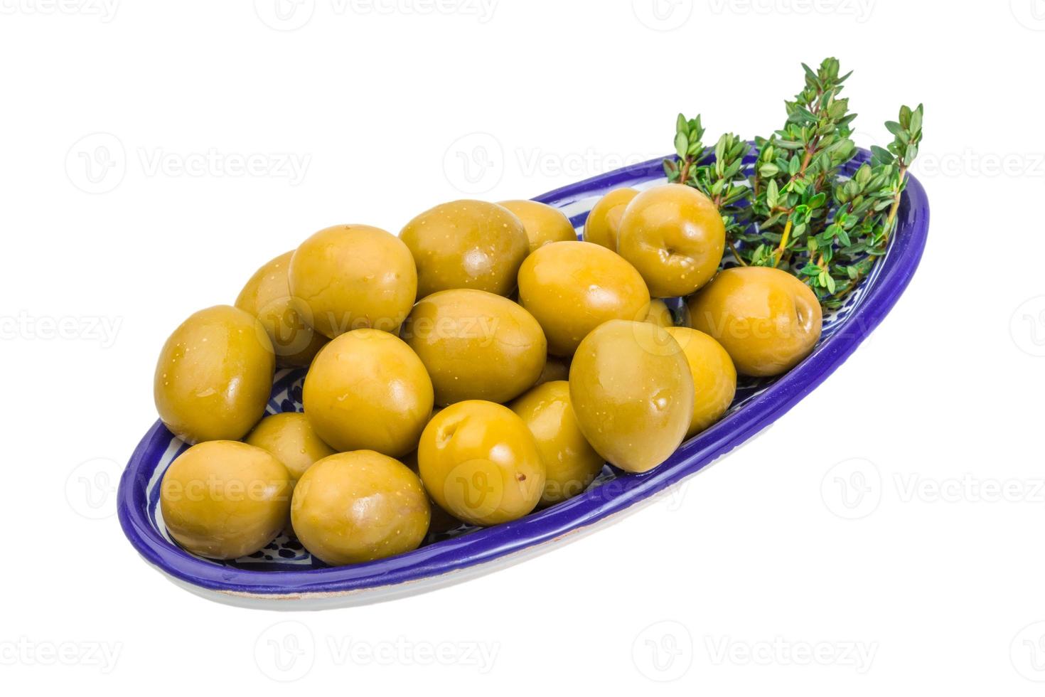 Green gigant olives photo