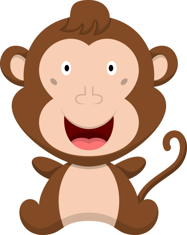 Cartoon-Affe-Illustration png