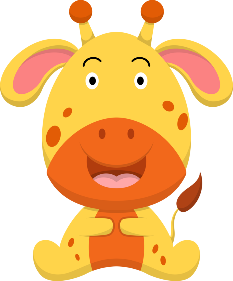 illustrazione della giraffa del fumetto png