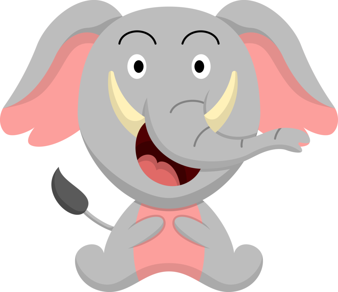illustrazione dell'elefante del fumetto png